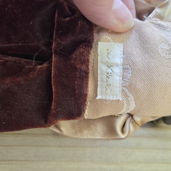 Elegant Jester Doll with Burgundy and Olive Accents - Picture 7 of 10